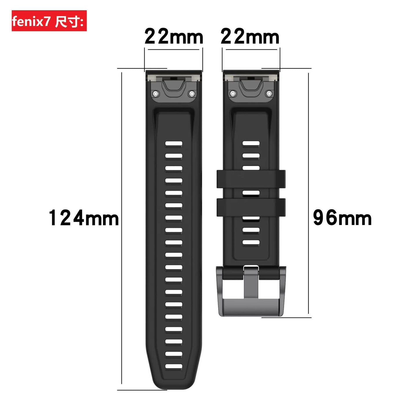 26mm Silicone Strap for Garmin fenix 7X 7 7S 6X 6 Pro 6S 5 5X Plus Smartwatch Bracelet for Garmin Descent mk2i mk3 51mm 13 13 Garmin Fenix 6X PRO