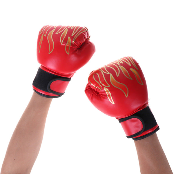 Boxing Gloves Children Junior Youth Sparring Training Kickboxing one size Red