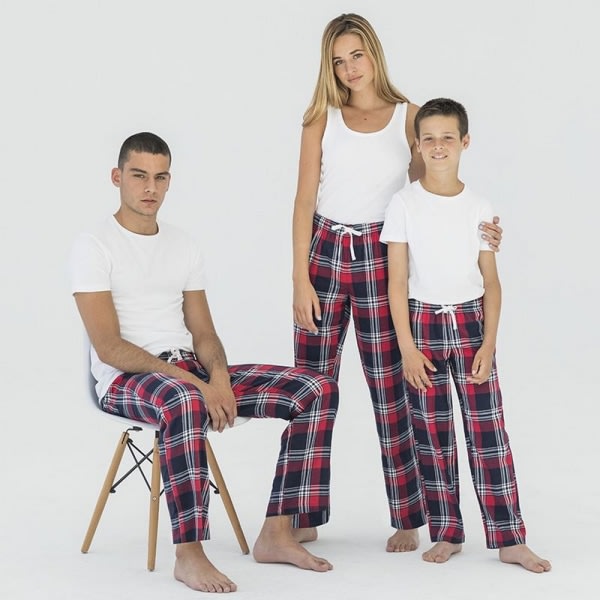 SF Minnie Kids/Children Tartan Lounge Pants 9-10 Years Navy/Green Navy/Green Checks 9-10 Years