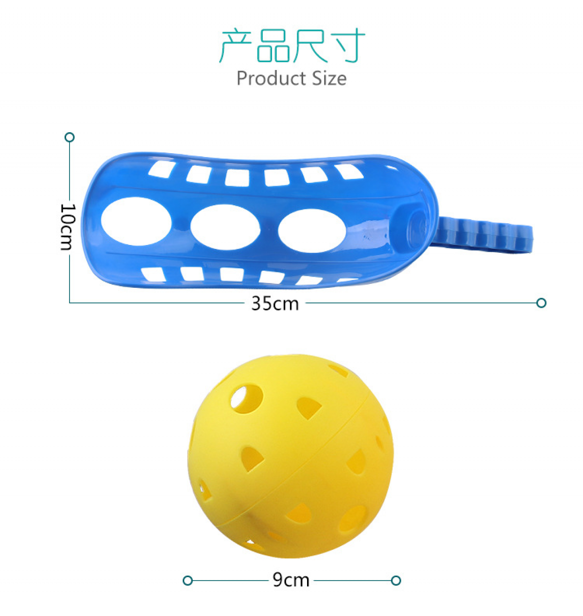 Scoop Ball Toy Set - Outdoor Toys for Kids with Thrower and Balls - Throw and Catch Ball Game, Fun Beach Toys