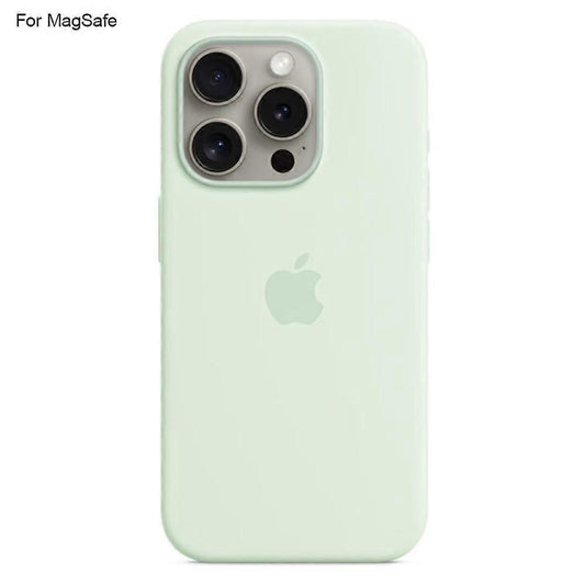 Compatible with iPhone 15 Pro Case MagSafe Liquid Silicone Back [Induction Popover] - Perfect Mint Green_MGF Mint Green