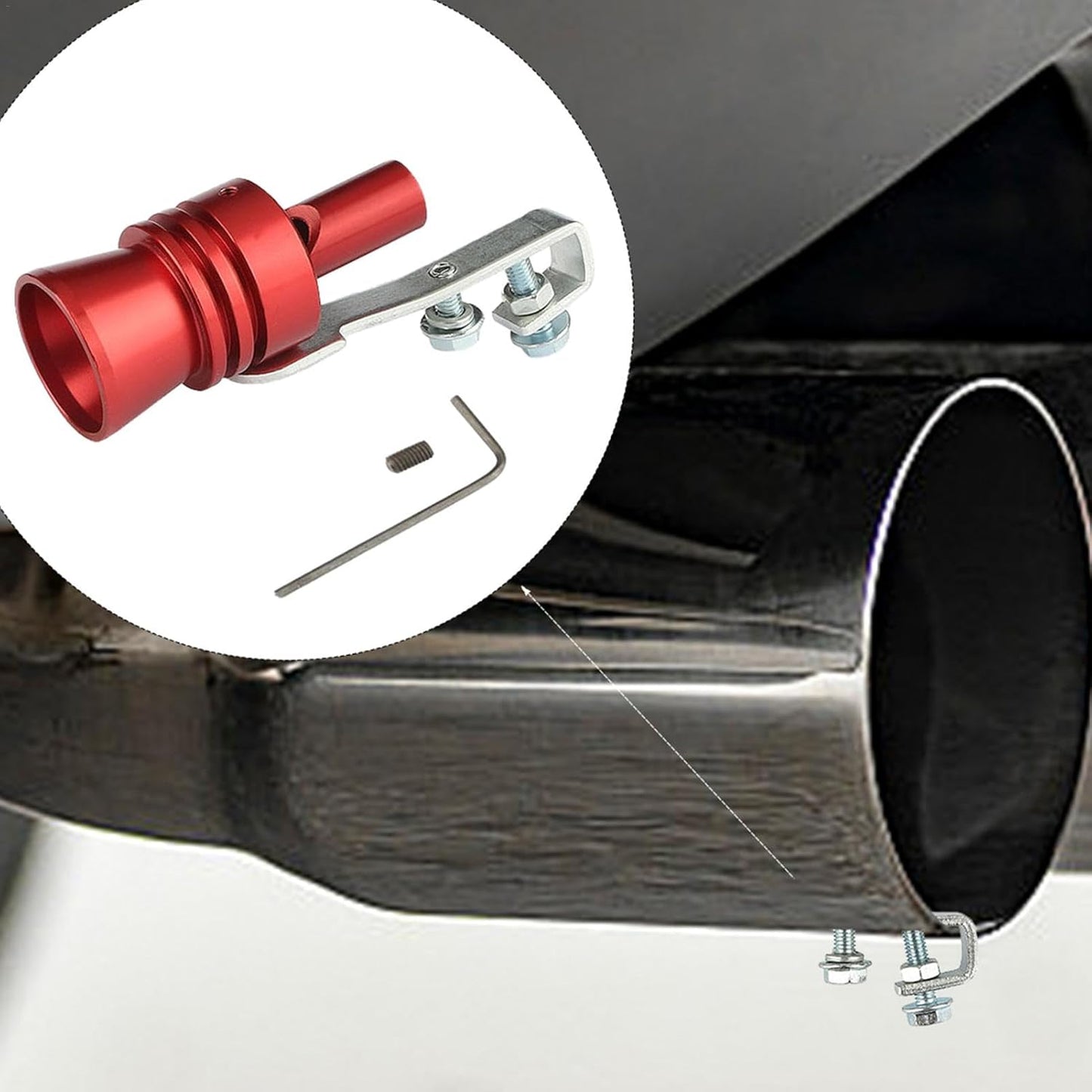 Lightweight Turbo Exhaust Whistle, Car Exhaust Pipe Sound Amplifier XL
