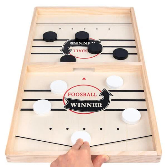 Fast Sling Puck Game, Wooden Hockey Game, Super Soccer Table