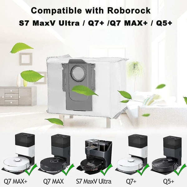 12-pack vacuum cleaner bags for Roborock Q7 Max /q7 Max+ / Q7 Max Plus