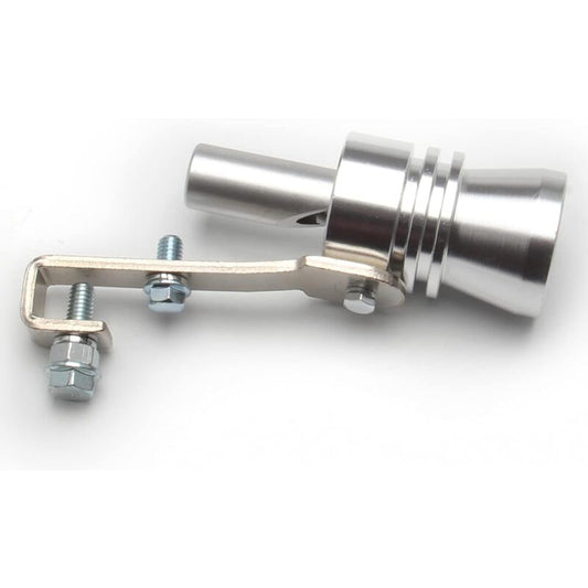 Universal Car Turbo Whistle Simulator, Aluminum Exhaust Whistle, Compatible with 56-85mm Pipe Diameter