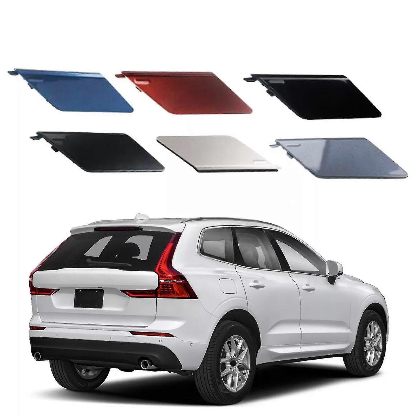Volvo XC60 2018-2023 Towbar Cover Rear Bumper ABS OEM Fit Replacement_ma Maple Brown