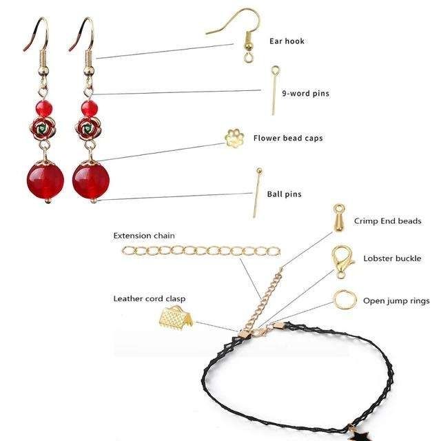 Jewelry Making Mega Kit with Pliers, Wire, Rings, MultiColor
