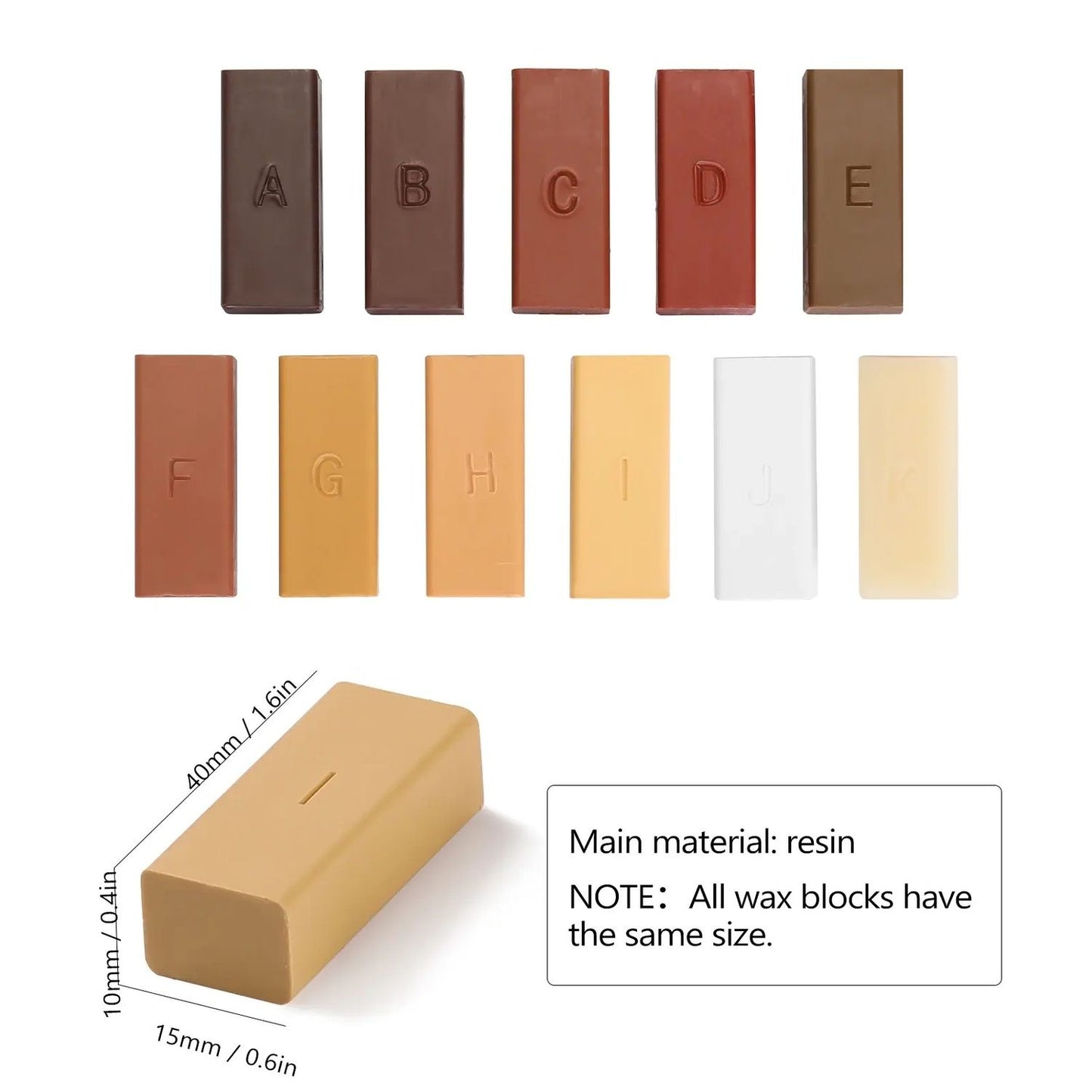 Wood Board Repair Kit, MultiColor, DIY Floor Repair Tool