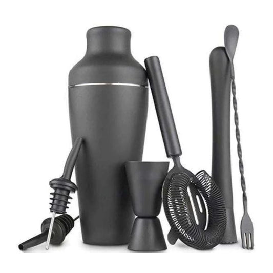 Stainless Steel Cocktail Shaker Set, Matte Black