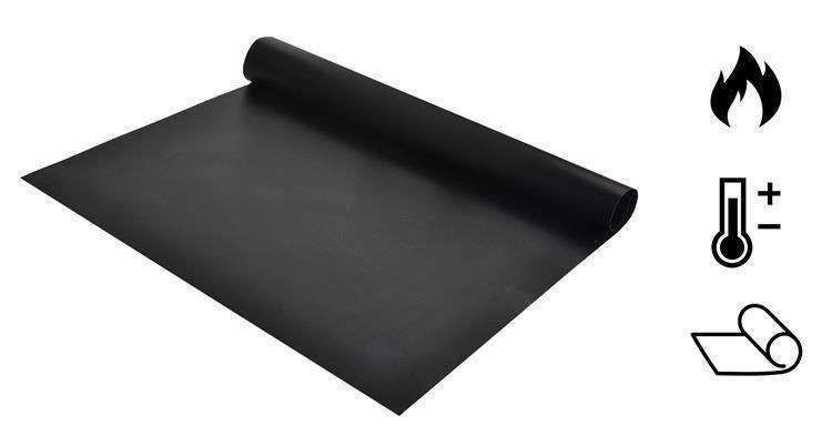 3pcs Non Stick Grill Mat Oven Baking Mat, 40x33cm, Black