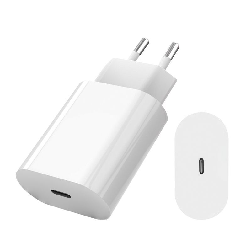 2pcs Fast Charger with USB-C to Lightning Adapter 20W, 2m Cable White