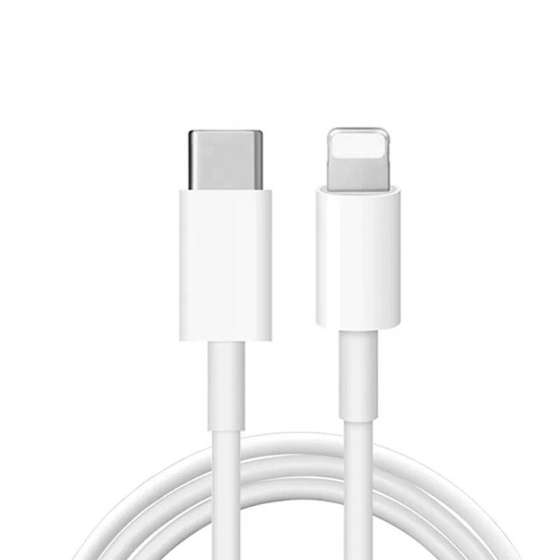 2pcs Fast Charger with USB-C to Lightning Adapter 20W, 2m Cable White
