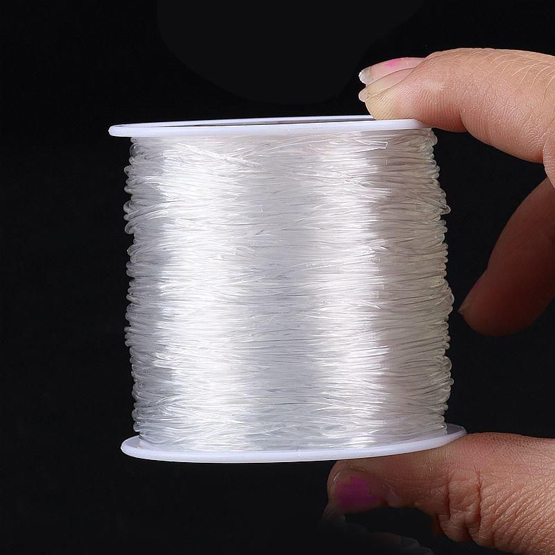 100m Transparent Elastic Thread for Jewelry Making, 0.6mm