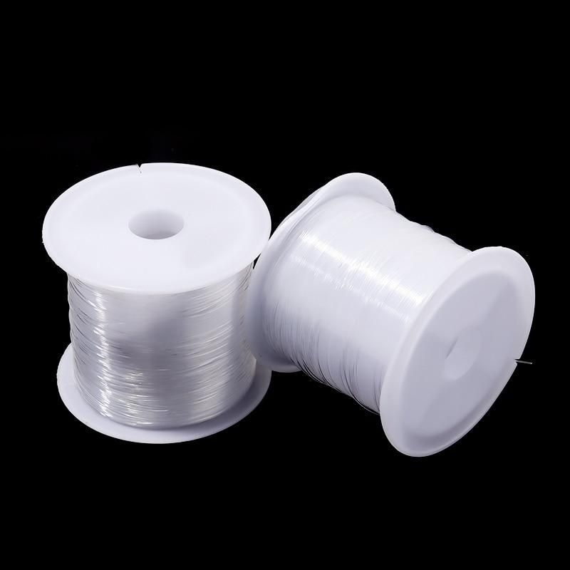 100m Transparent Elastic Thread for Jewelry Making, 0.6mm