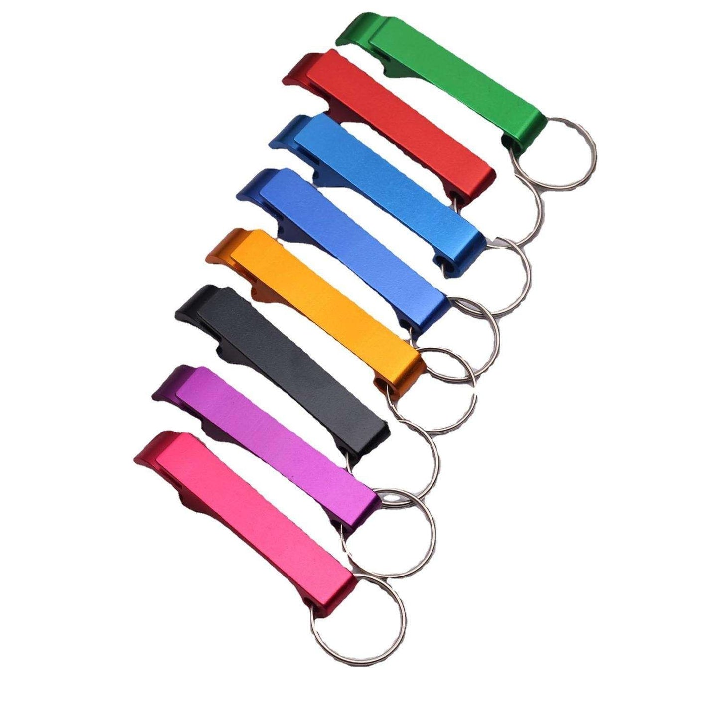 5-Pack Multi-Color Bottle Opener Cap Opener Can Opener Keychain