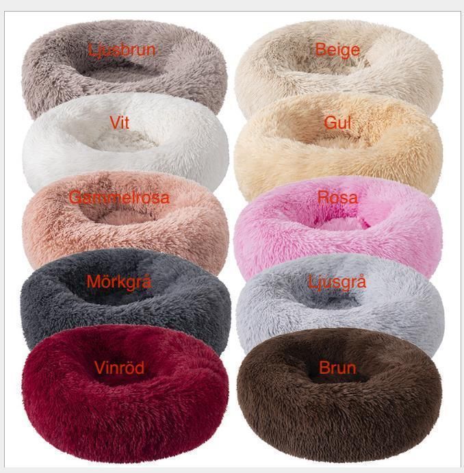 Fluffy Dog Bed Cat Bed 50cm, Dark Grey