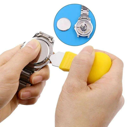 Watch Battery Replacement Tool, Case Opener, Yellow