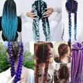 Red Gradient Reggae Braids, 6 Giant Braids