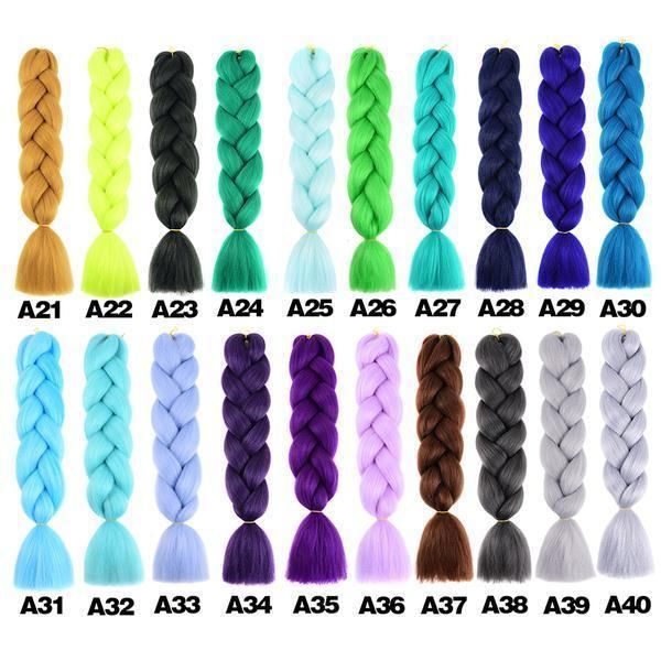 Six Giant Gradient Reggae Braids, Beige