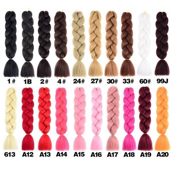 6 Giant Gradient Reggae Braids, Light Blue