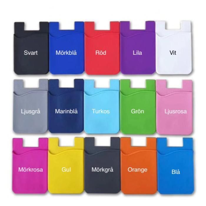 Universal Mobile Wallet Card Holder 2-Pack, Self-Adhesive