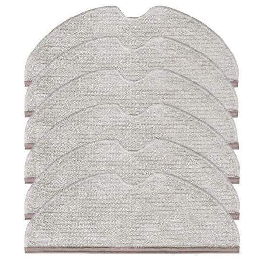 5pcs Reusable Mop Cloths for Xiaomi Roborock, Beige