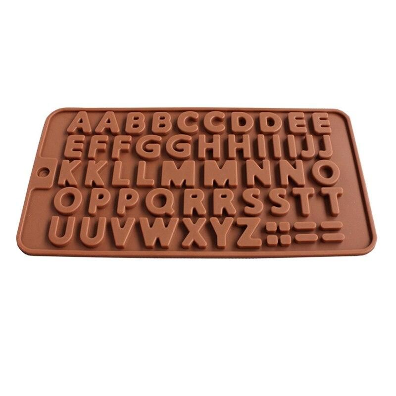 Alphabet Chocolate Mold, Letters Ice Mold, Praline Mold, Brown