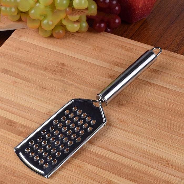Stainless steel grater, silver