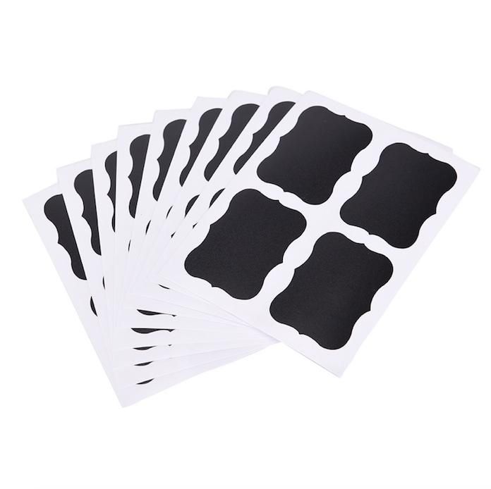 36-pack Black Chalkboard Labels, 3.5 x 2 inches
