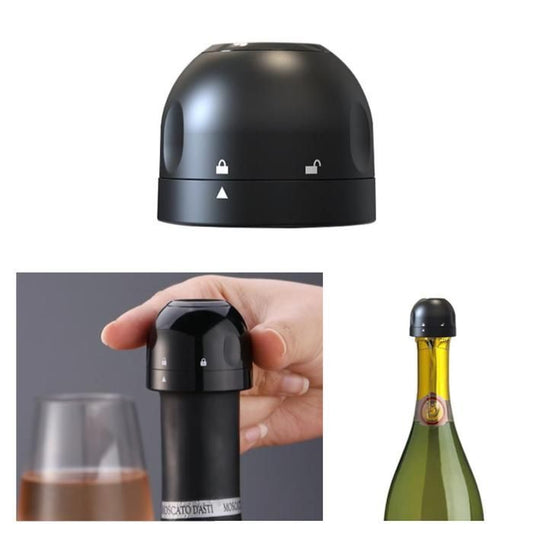 2 Champagne Cork Stoppers, Vacuum Sealer for Wine Bottles