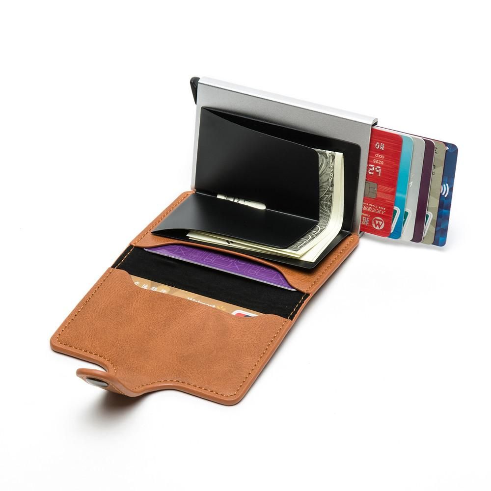 RFID NFC Card Holder Wallet, 5 Cards, Black
