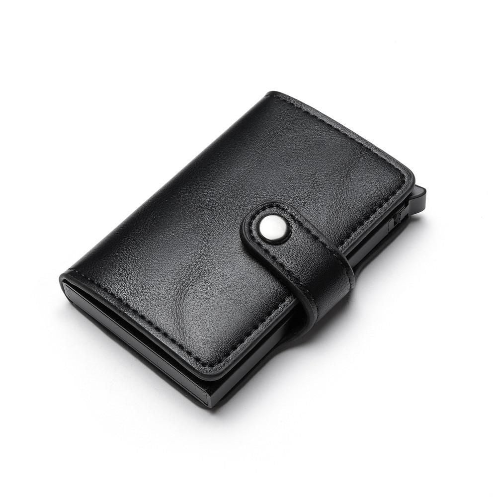 5 Cards Wallet Card Holder with RFID NFC Protection, Light brown