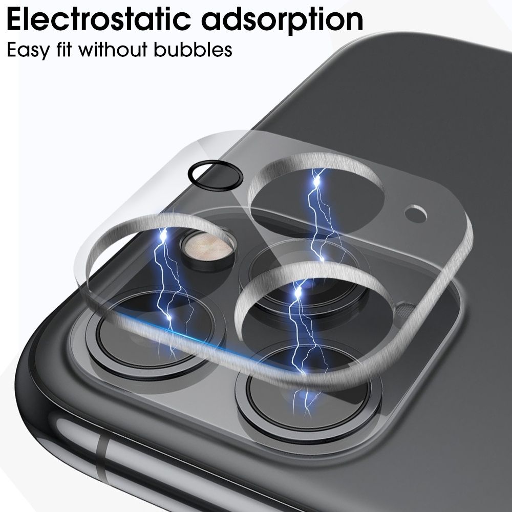 Tempered Glass Lens Protector for iPhone 15, Transparent, Compatible with iPhone 15