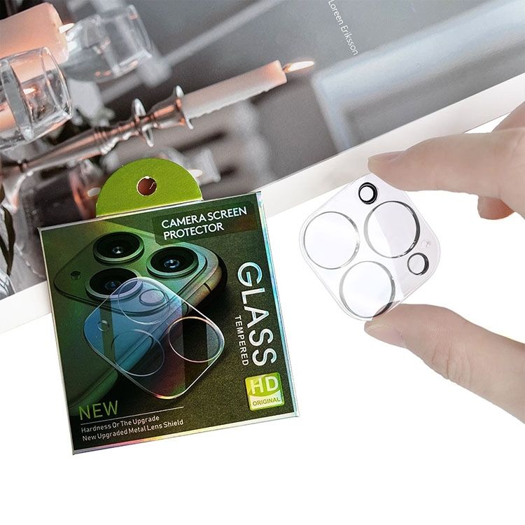 Tempered Glass Lens Protector for iPhone 15, Transparent, Compatible with iPhone 15