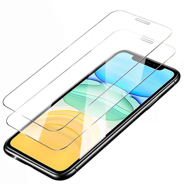 2pcs Tempered Glass Screen Protector for iPhone 12 12 Pro, Transparent