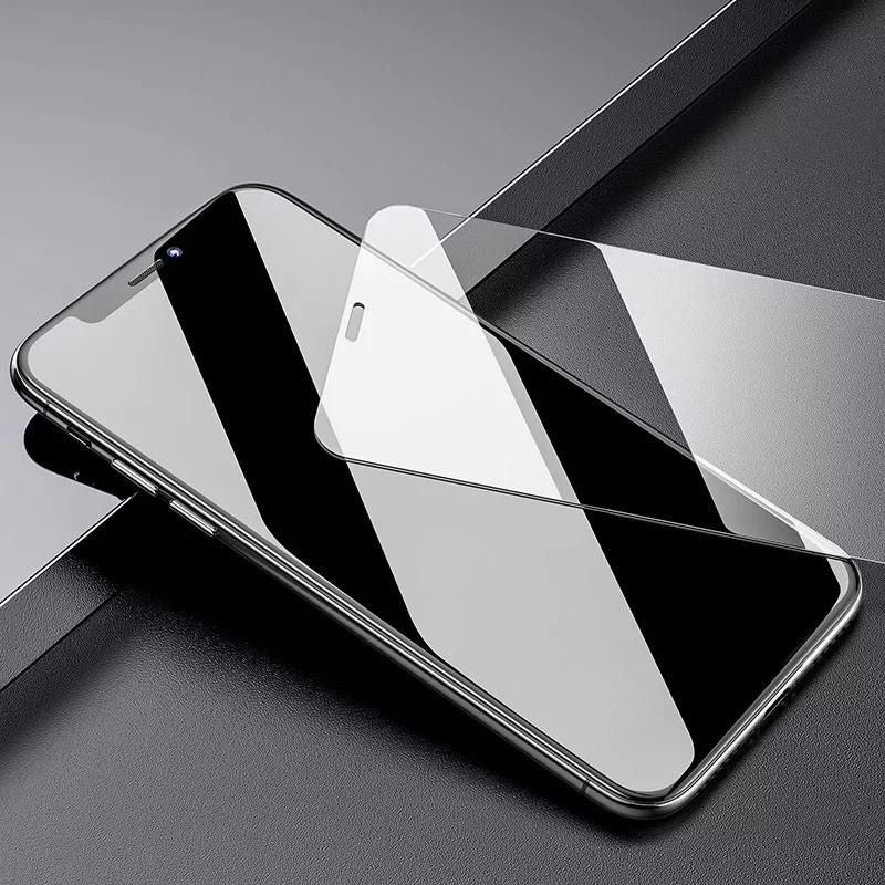 2pcs Tempered Glass Screen Protector for iPhone 12 12 Pro, Transparent