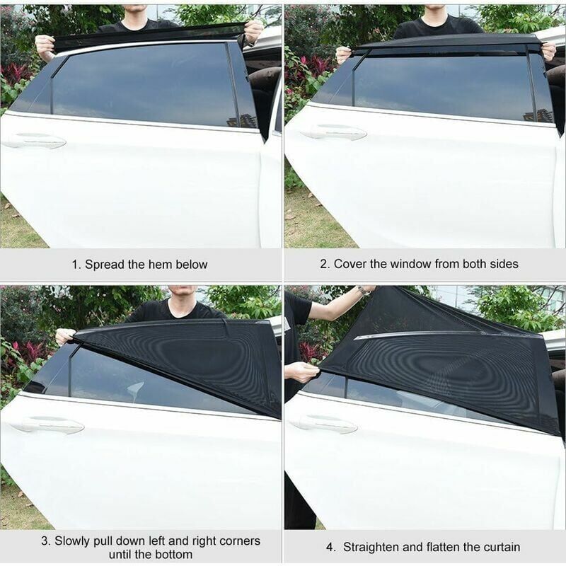 2 Pack Car Window Sunshades Interior Accessories