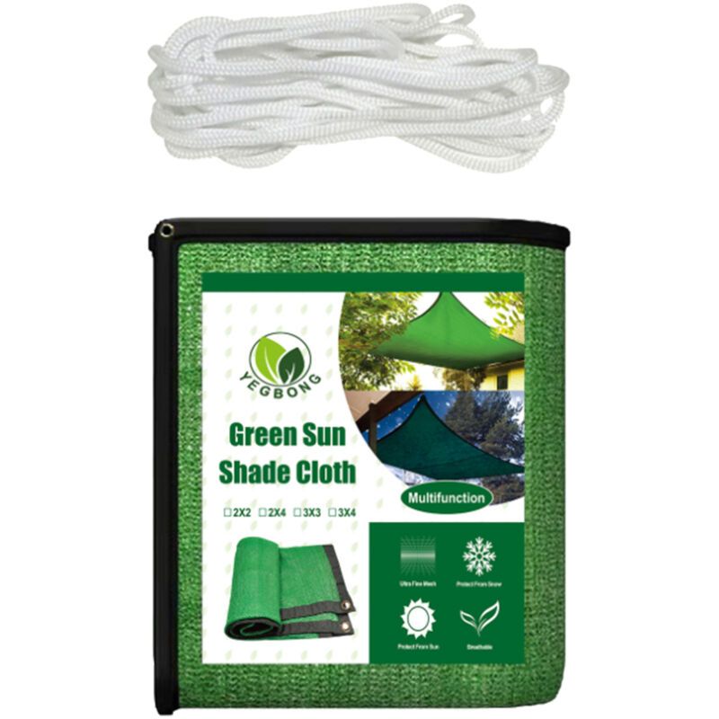 Shading Insulation Net Blue Thickening Shading Net Courtyard Outdoor Shading Net Suitable for Outdoor, Courtyard Use, 2 x 4m