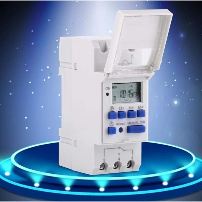 Programmable Digital Timer, Digital Timer, LCD Display, Weekly Digital Timer with Programming, DIN Rail Programmable Digital Timer, 220V