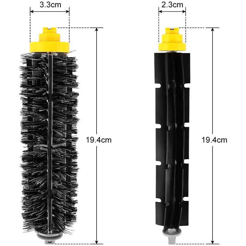2 Pack Roller Brushes Compatible with iRobot Roomba 585 595 600 605 610 616 620 625 630 650 680 700 Series