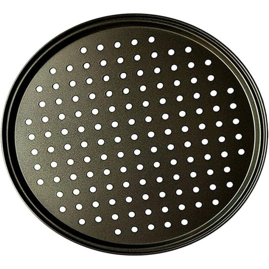 Pizza Punch Pan Carbon Steel Multi Purpose Perforated Oven Dish Non Stick Pizza Tray Pizza Trays Pastry, Pizza, Cake, Sandwiches, Sausage, Patties