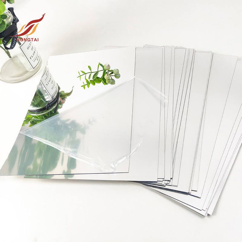 Self Adhesive Silver Reflective Mirror Vinyl Sticker Roll for KTV Bar Restaurant Wallpaper, 50 x 200cm, 0.1mm