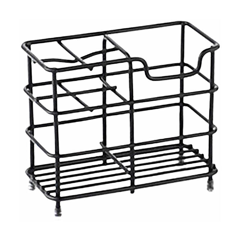 Toothbrush Holder, Small Stainless Steel Toothpaste Holder, Bathroom Accessories Organizer, Black