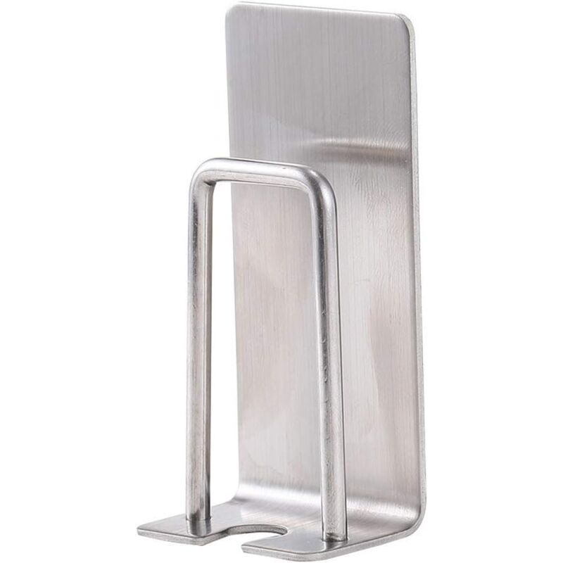 4 Pack Toothbrush Holder Stainless Steel Toothbrush Holders, Wall Mounted, Cups, Mugs, Toothbrush Holders, Waterproof and Self Adhesive, No Drilling