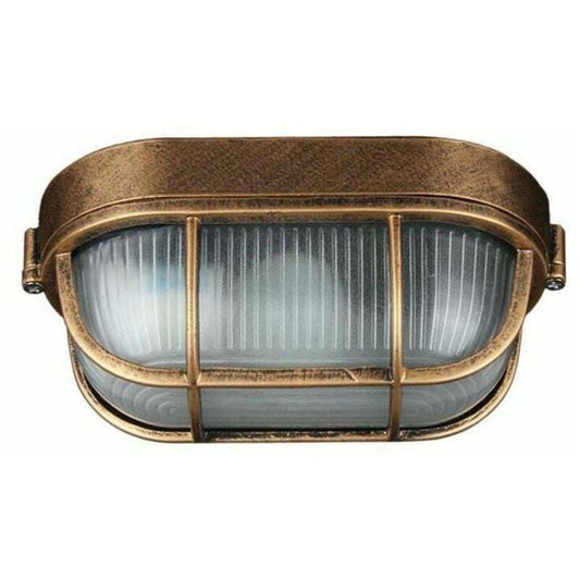 Outdoor Wall Light, Oval Die-Cast Aluminum Wall Lamp, Nautical Marine Wall Light, Vintage Industrial Style, Boat Lamp, Patio Hallway Wall Decoration
