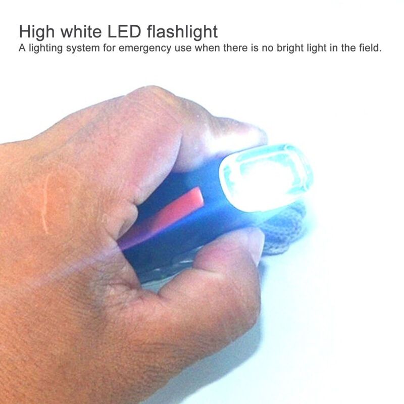 7 in 1 Emergency Survival Whistle, LED Thermometer, Compass, Multi-Function Whistle for Hiking, Climbing, Orange
