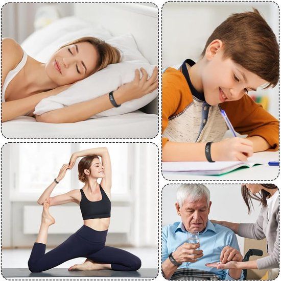 Vibrating Alarm Watch Band With 10 Silent Reminders, LED Display, Silicone Wristband For Kids And Adults, Blue