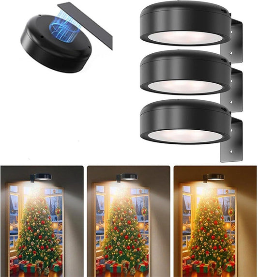 3 Pack Battery Operated Picture Lights, Magnetic LED Wall Art Display Lamp With Remote Control, 3 Lighting Modes Dimmable For Framed Paintings, Black
