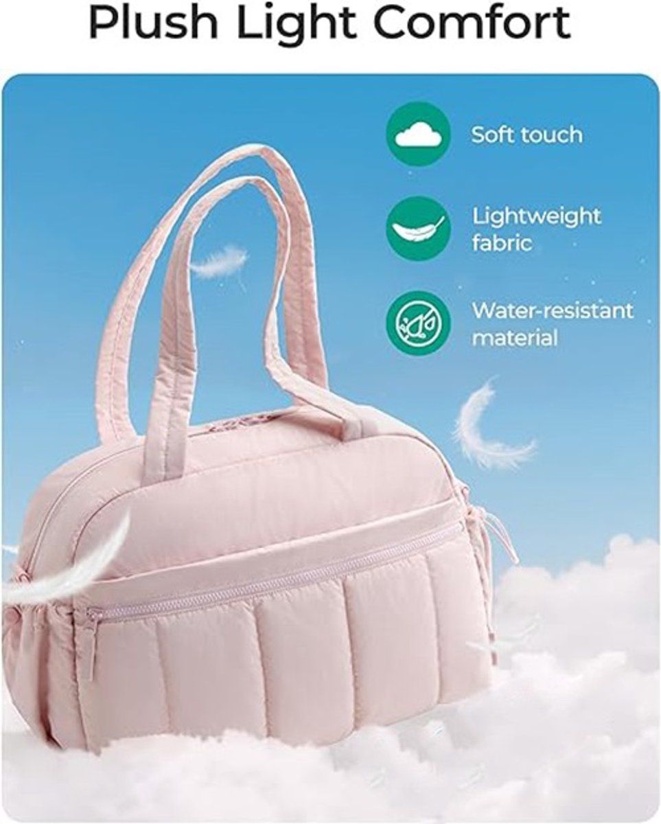 Travel Gym Duffle Bag With Wet Pocket And Multiple Compartments For Training Weekend Trips And Carry On Travel Pink, 40 x 20 x 28 cm