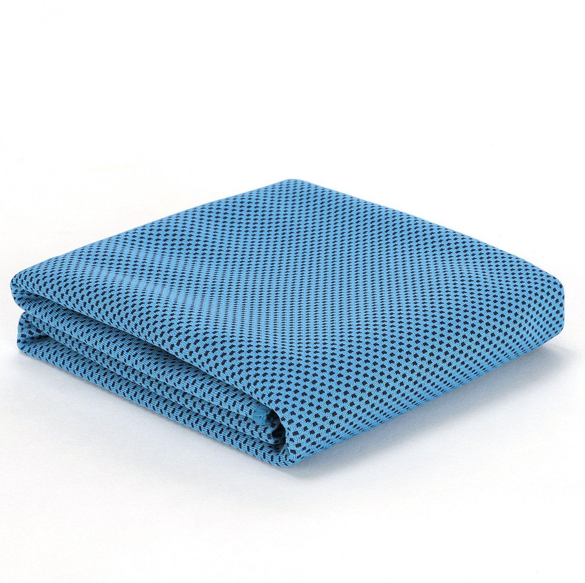 Cooling Towel Instant Cool Breathable Super Absorbent Quick Drying For Sports Gym Running Yoga Camping With Carry Bottle Clip Blue